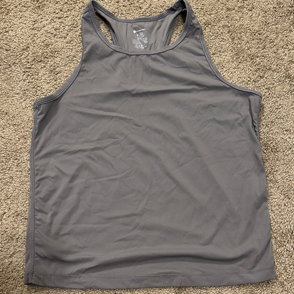 Gray Racerback Tank Top